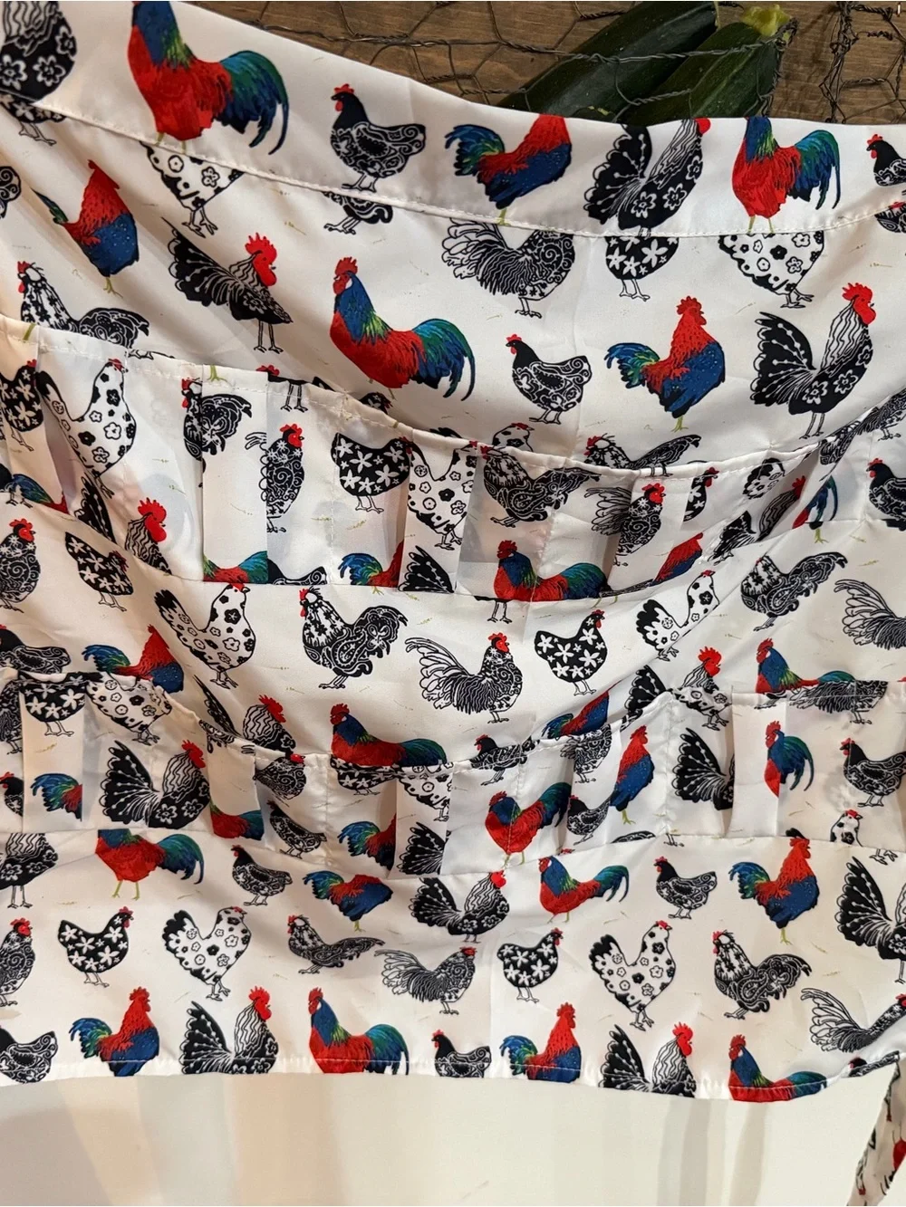 Chicken Egg collecting apron, 12 deep pockets